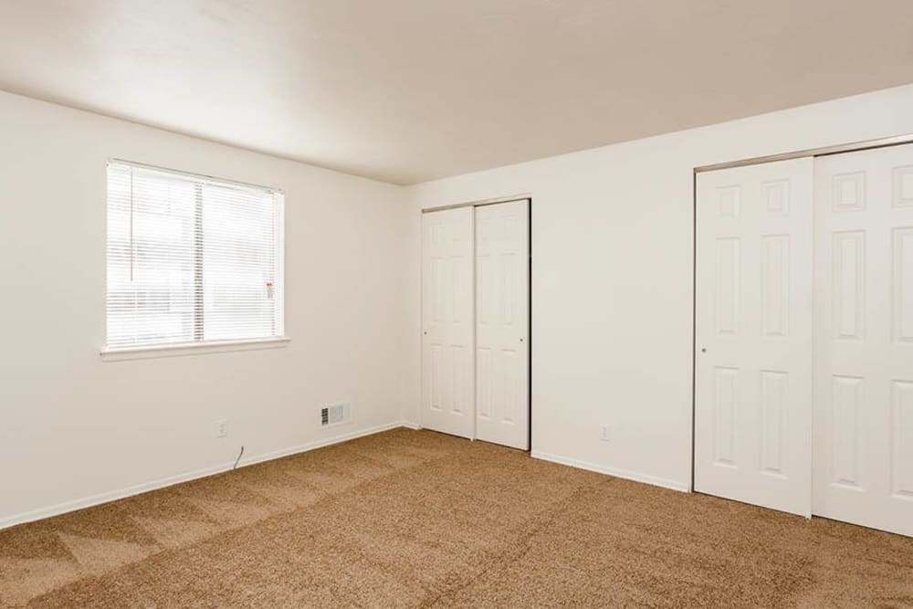 Large bedroom closets at East Ridge Manor Apartments in Rochester, New York
