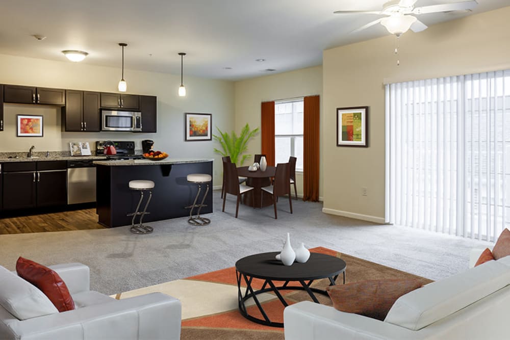 Spacious floor plans at Ethan Pointe Apartments home in Rochester, New York