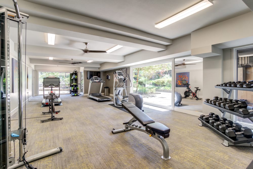 Onsite fitness center at Sofi Fremont in Fremont, California