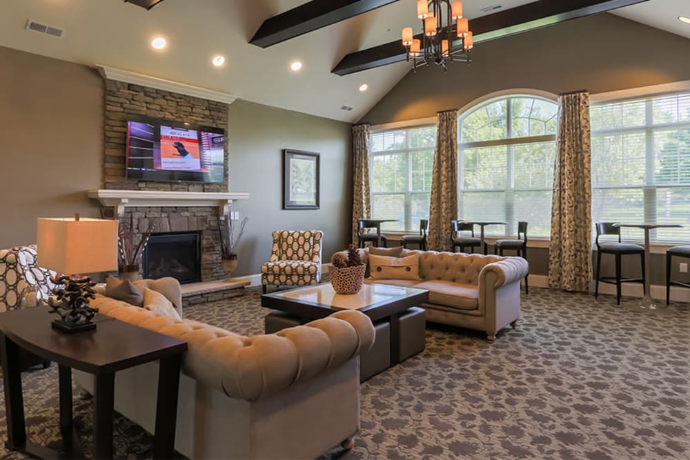 Clubhouse interior at Auburn Creek Apartments in Victor, New York