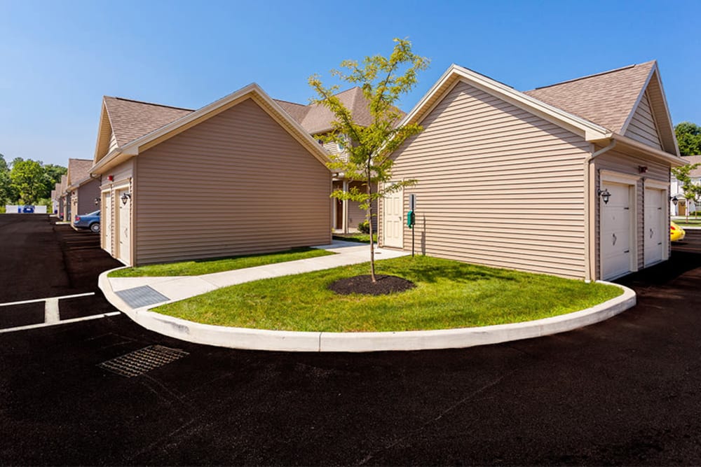 Exterior of our apartments at Auburn Creek Apartments in Victor, New York