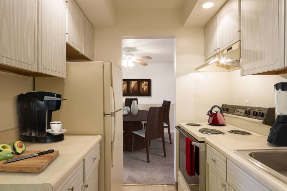 Imperial North Apartments offers a beautiful kitchen at Imperial North Apartments home in Rochester, New York