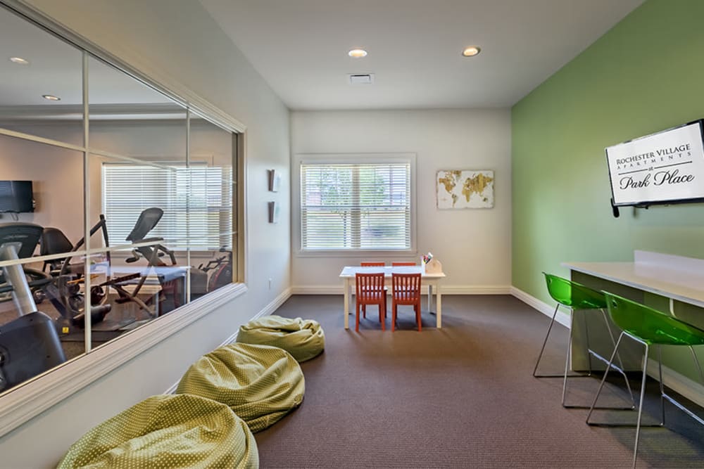 Kids area at Rochester Village Apartments at Park Place in Cranberry Township, Pennsylvania