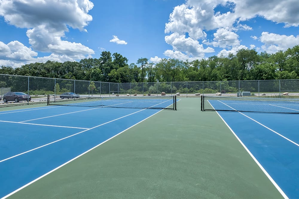 Tennis courts at Rochester Village Apartments at Park Place in Cranberry Township, Pennsylvania