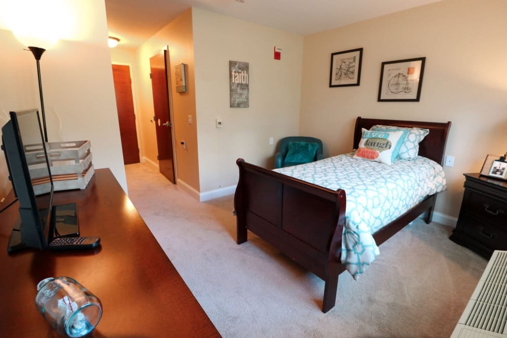 A bedroom view at Harmony at Ironbridge in Chester, Virginia
