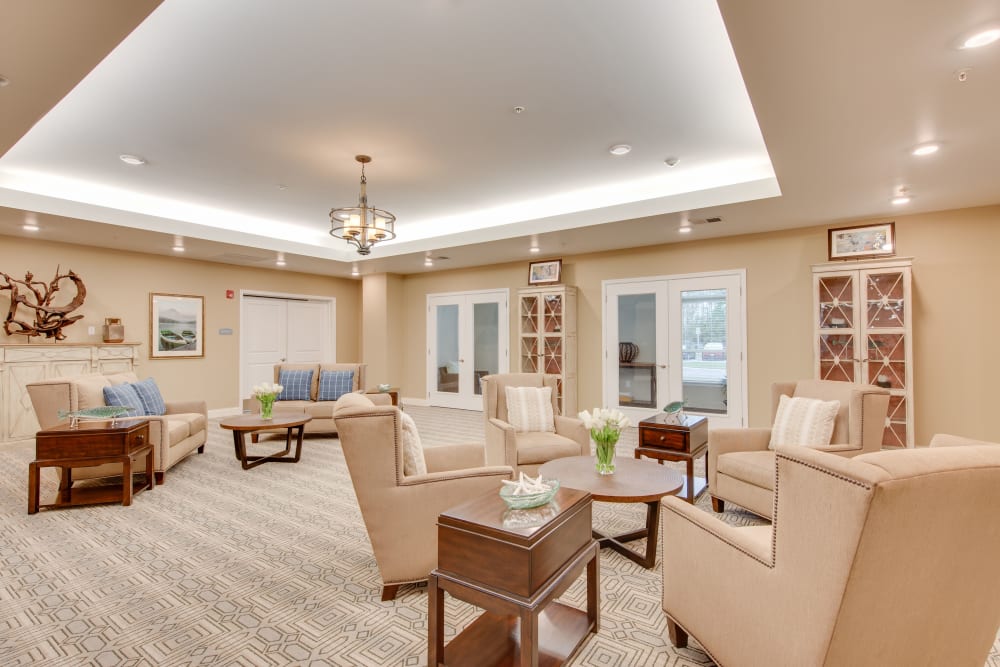 A common area at Harmony at Oakbrooke in Chesapeake, Virginia