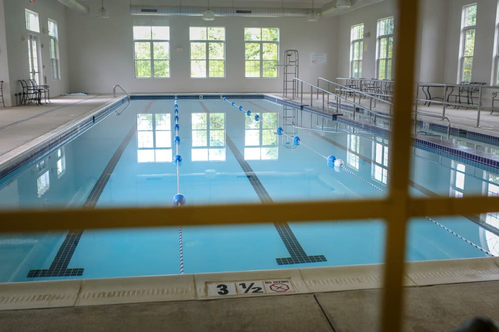 Spacious community swimming pool at Harmony at Spring Hill in Lorton,Virginia