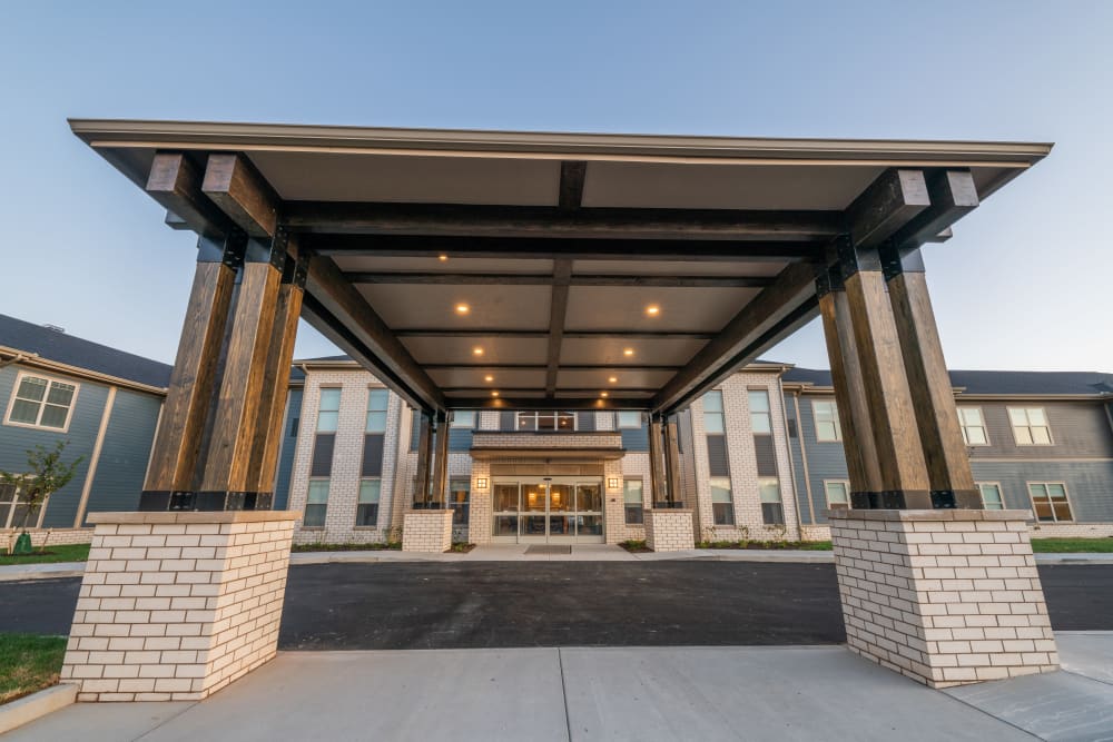 An exterior view at Harmony at White Oaks in Bridgeport, West Virginia