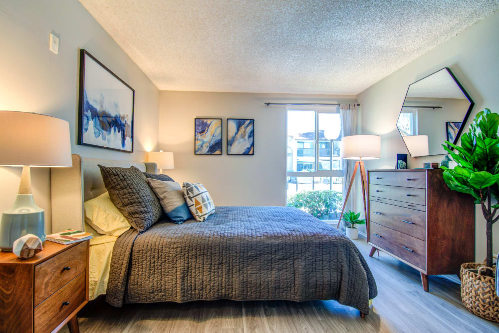 Spacious bedroom at Veranda La Mesa in La Mesa, California
