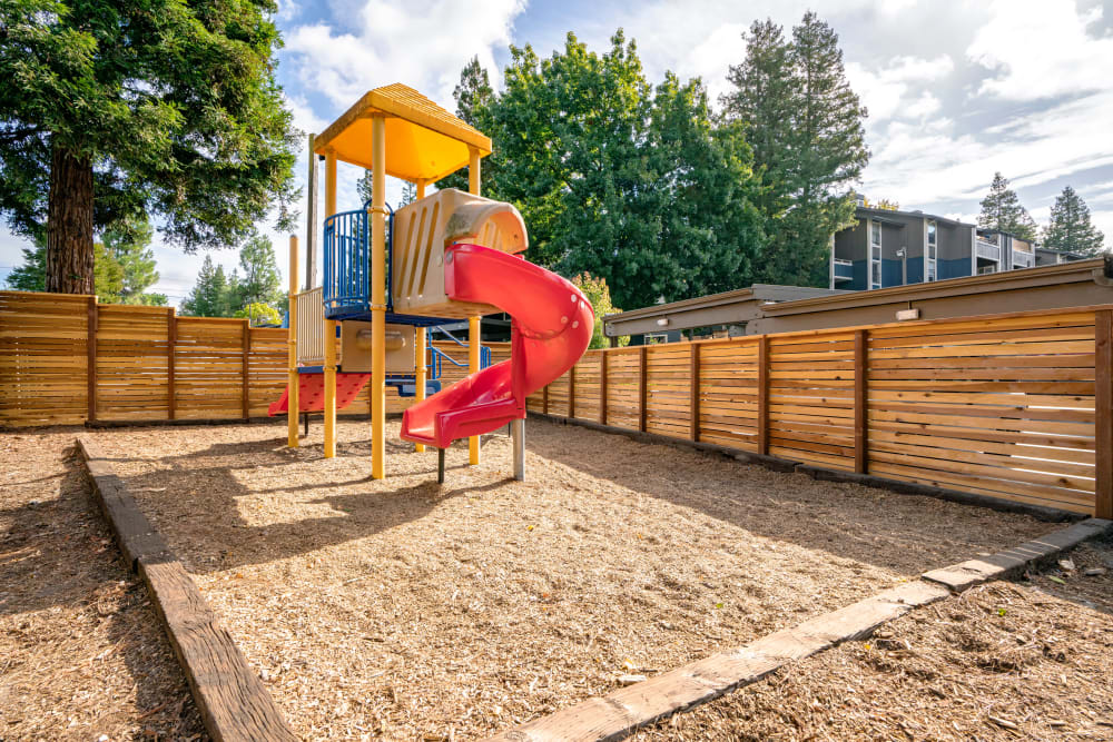 Onsite children's playground at Terra Martinez in Martinez, California