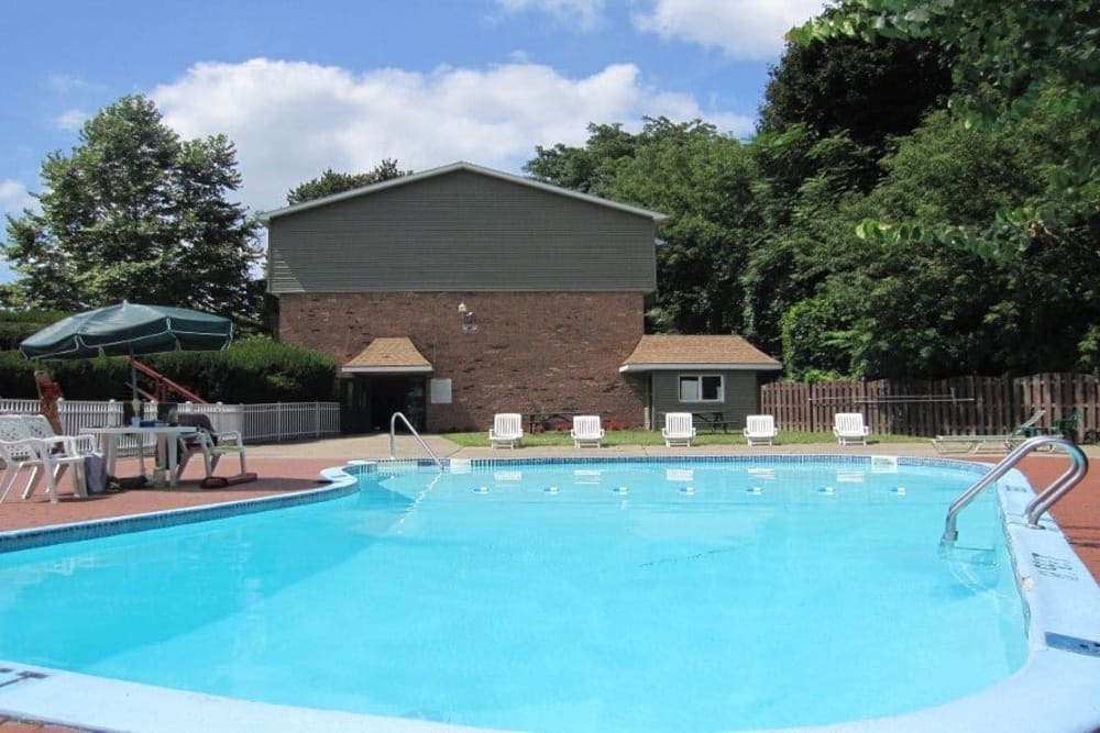 Swimming pool at Lake Vista Apartments in Rochester, New York