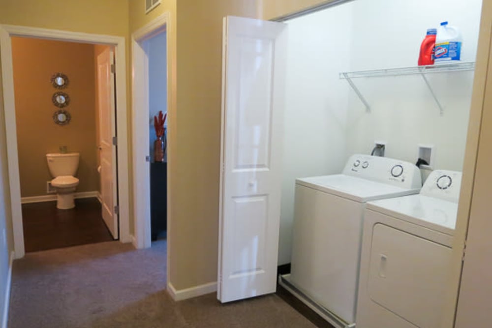 In-home washer and dryer at Marquis Place in Murrysville, Pennsylvania