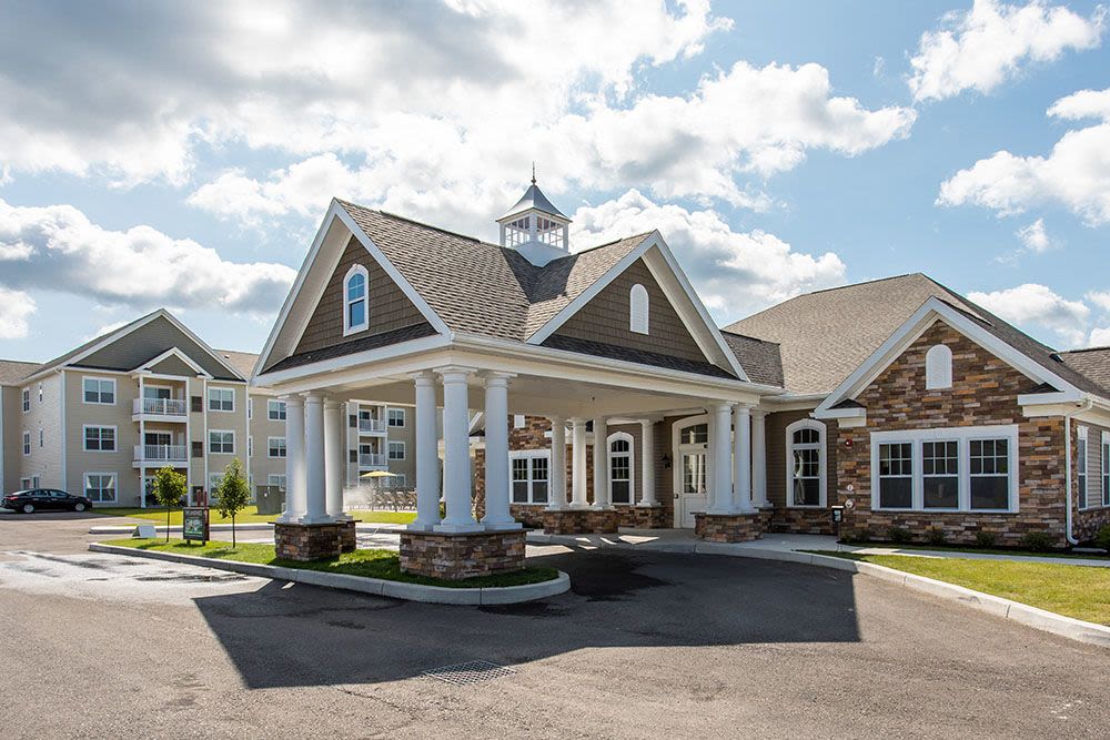 Beautiful clubhouse at The Landings at Meadowood in Baldwinsville, New York