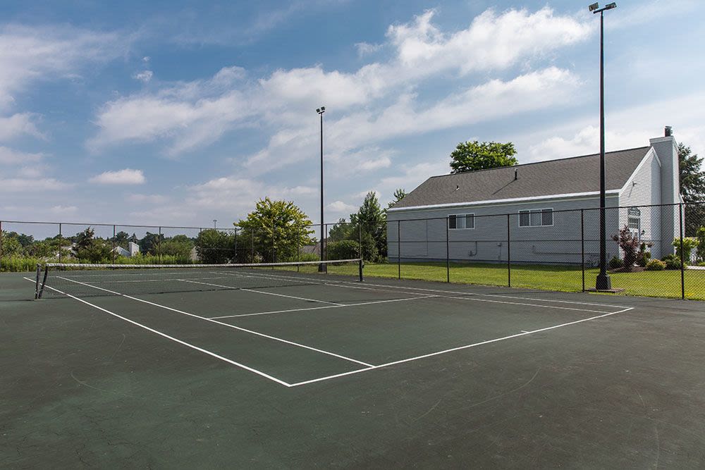 Tennis courts at The Meadows Apartments in Syracuse, New York