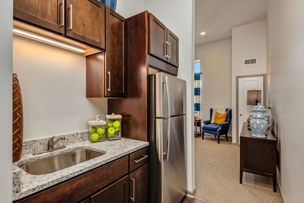 Spacious floor plans with a kitchenette at Anthology of Town and Country in Town and Country, Missouri. 