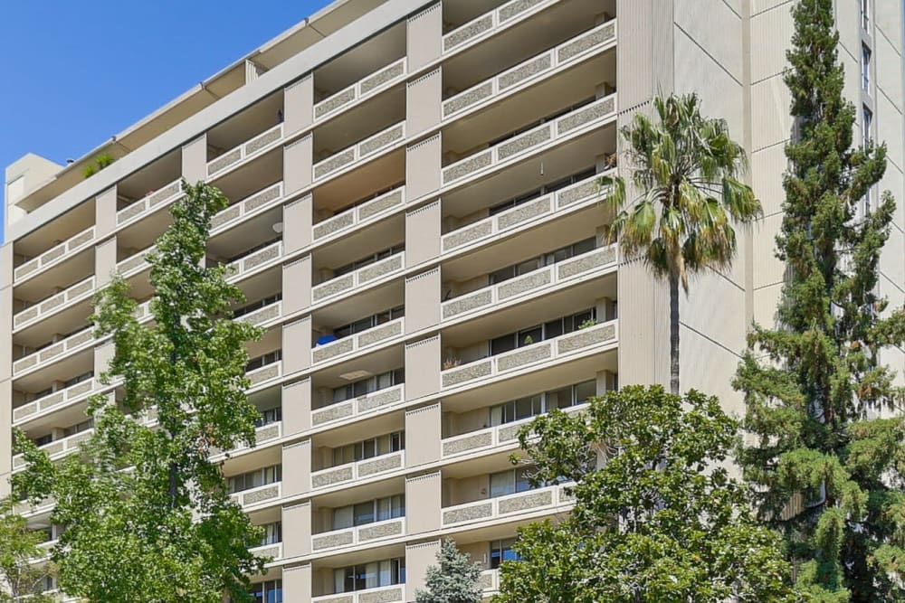 A view of The Marc, Palo Alto in Palo Alto, California from a distance