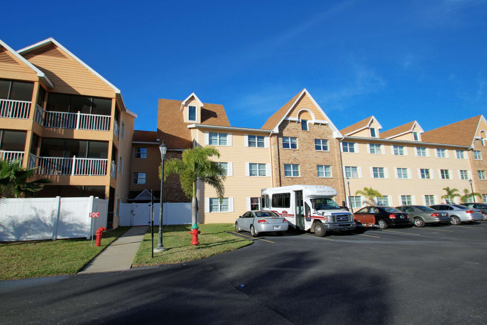 Bright blue skies over Bayside Terrace in Pinellas Park, Florida