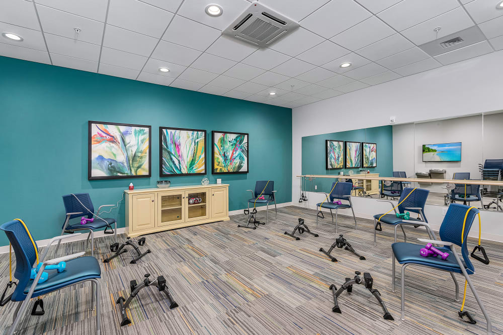 Stay active with a fitness center at Atrium at Liberty Park in Cape Coral, Florida