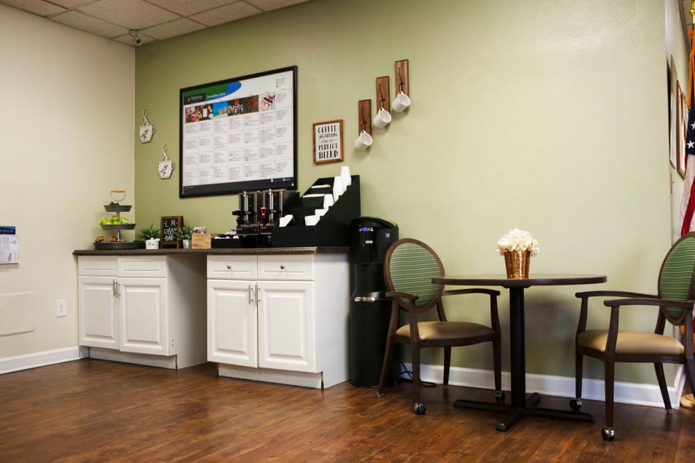 Coffee bar at Lake Morton Plaza in Lakeland, Florida