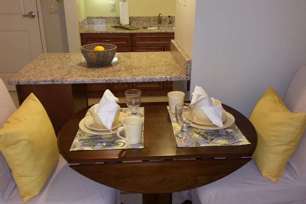 A lovely little dining area at Gentry Park Orlando in Orlando, Florida