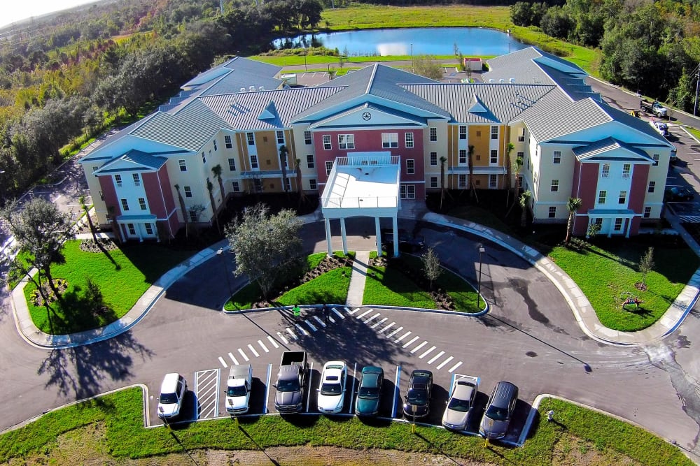 An aerial view of Gentry Park Orlando in Orlando, Florida