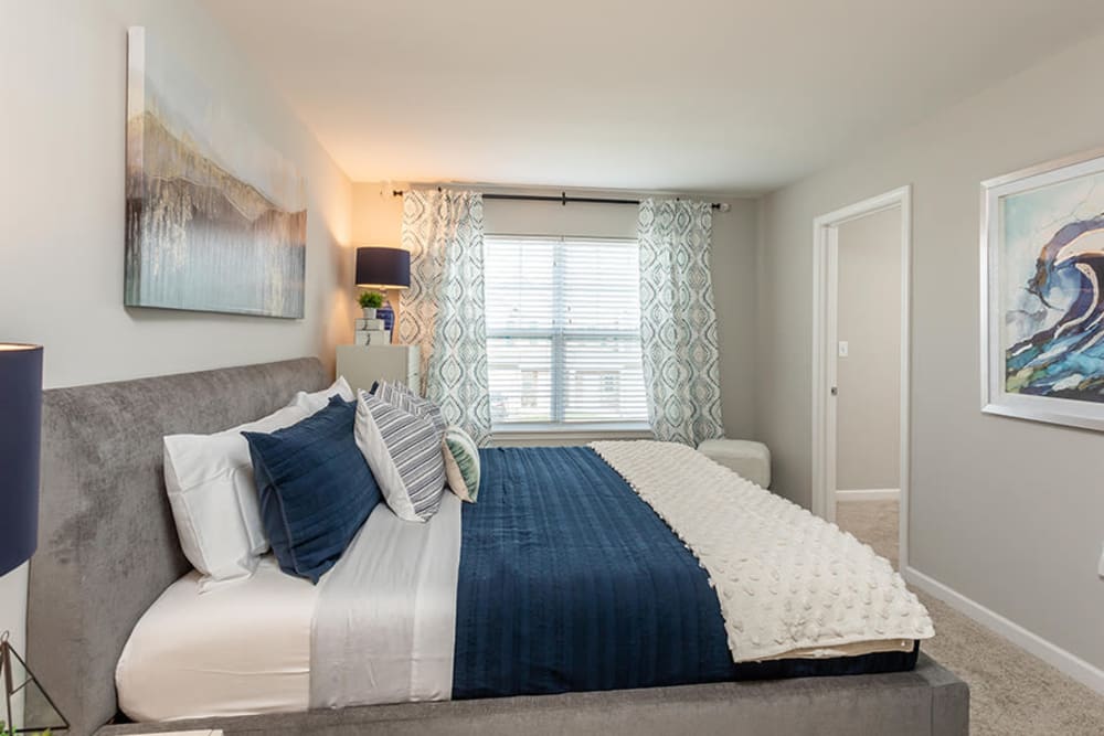 Bedroom at Woodland Acres Townhomes in Liverpool, New York