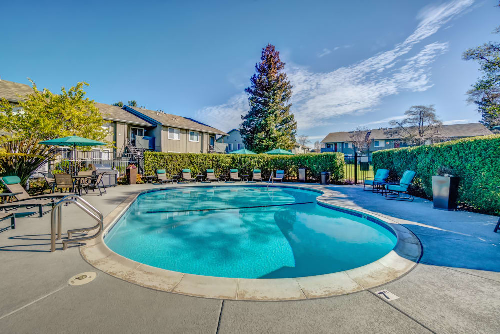 Beautiful day at the pool at Vue Fremont in Fremont, California