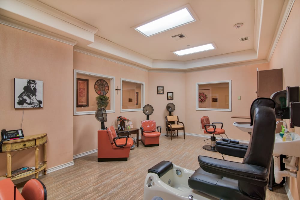 Hair salon at Pelican Bay in Beaumont, Texas