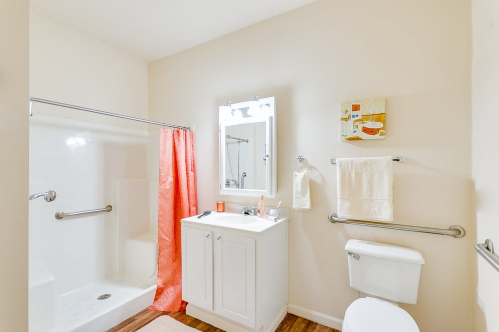 Bathroom layout at Brentwood at Hobart in Hobart, Indiana