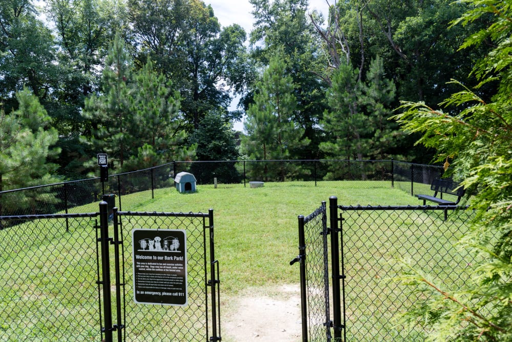 Dog park at Harbor Village Apartments in Richmond, Virginia