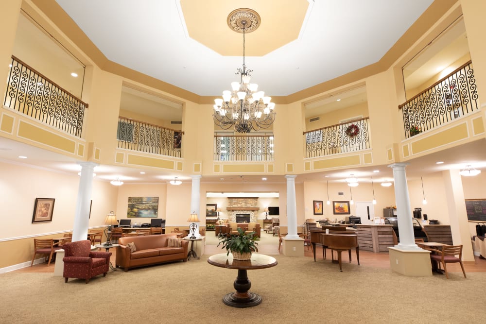 Great hall at Touchmark on West Prospect