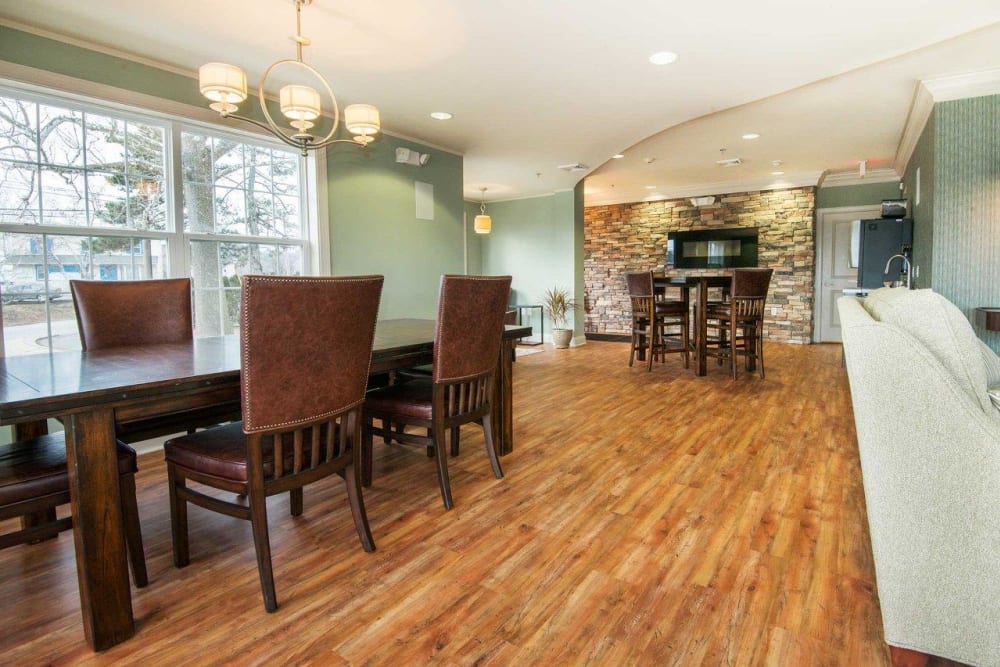 Clubhouse at Strafford Station Apartments in Wayne, Pennsylvania