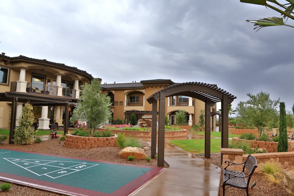 A walkway at The Retreat at Sunbrook in St. George, Utah