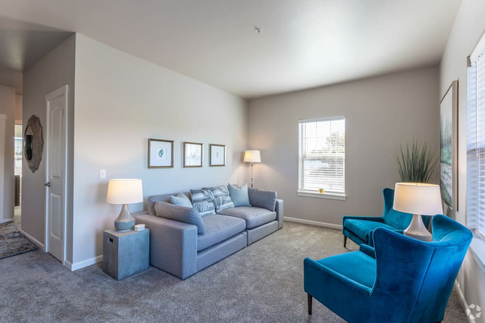living space at The Boulevard in Philomath, Oregon