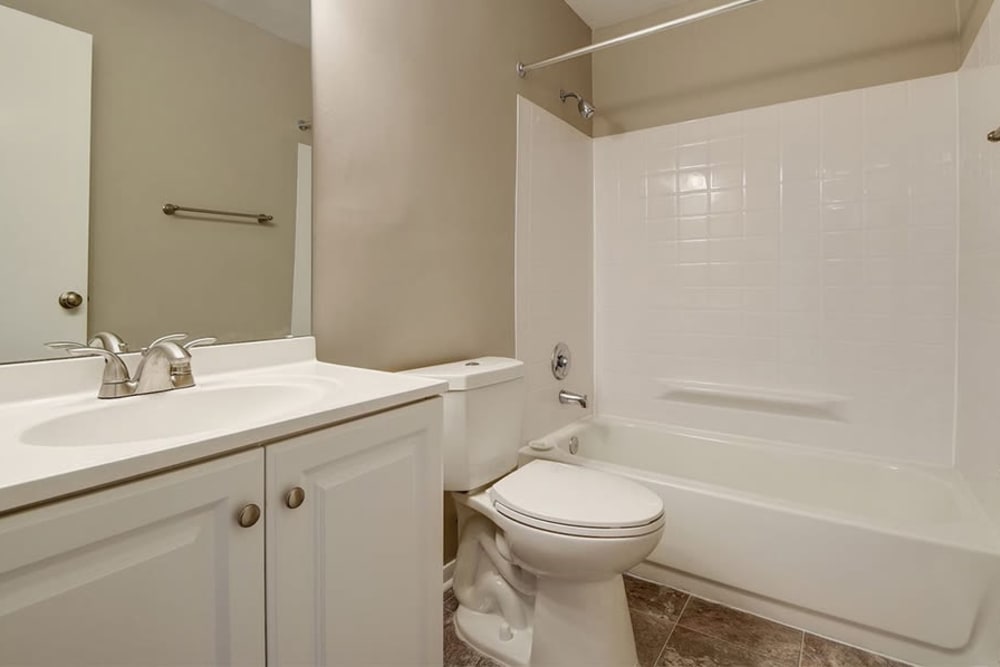 Spacious bathroom at Ross Ridge Apartment Homes in Baltimore, MD