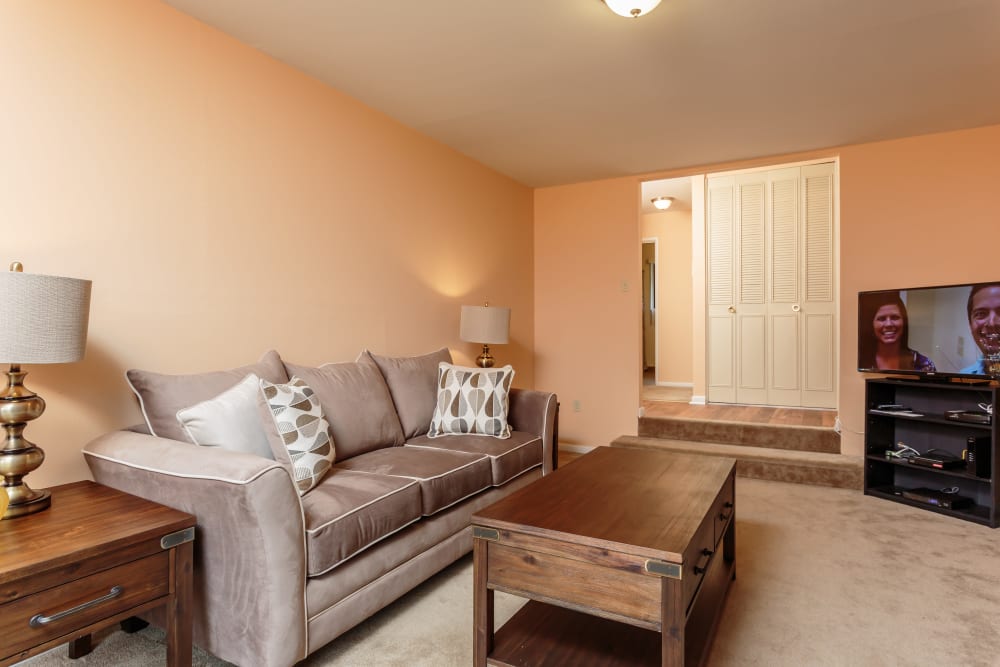 Open Living Room at Meadowbrook Apartments