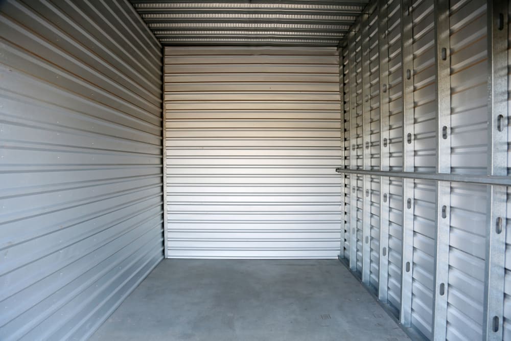 A view inside a storage unit in Dallas, Texas at Storage 365