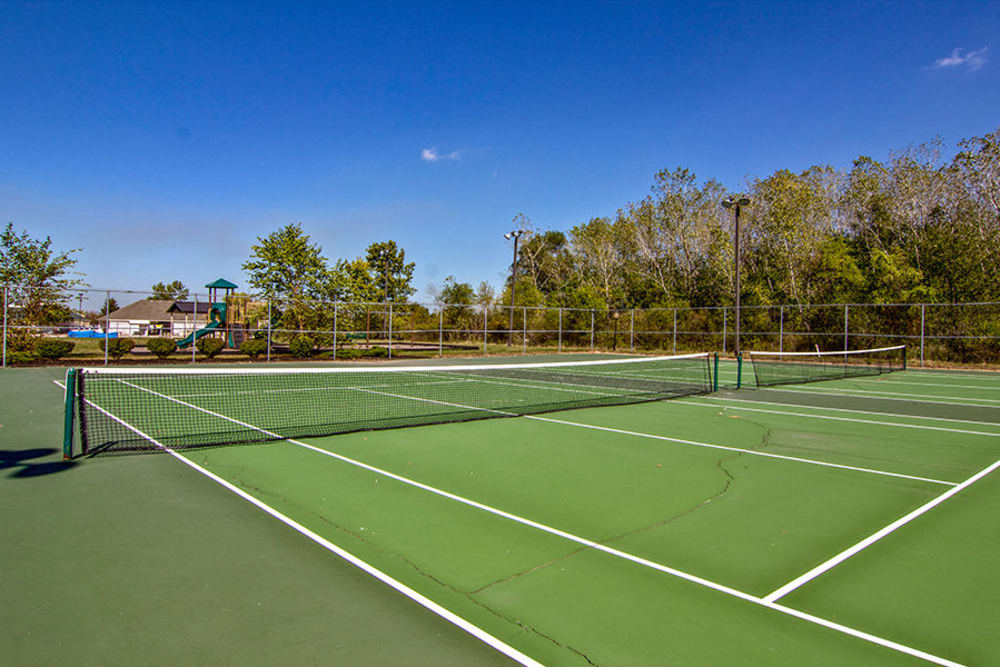 Tennis court at The Lakes at 8201 in Merrillville, Indiana