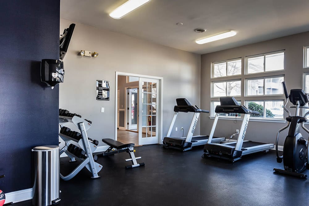 State-of-the-art fitness center at Village of Westover in Dover, Delaware
