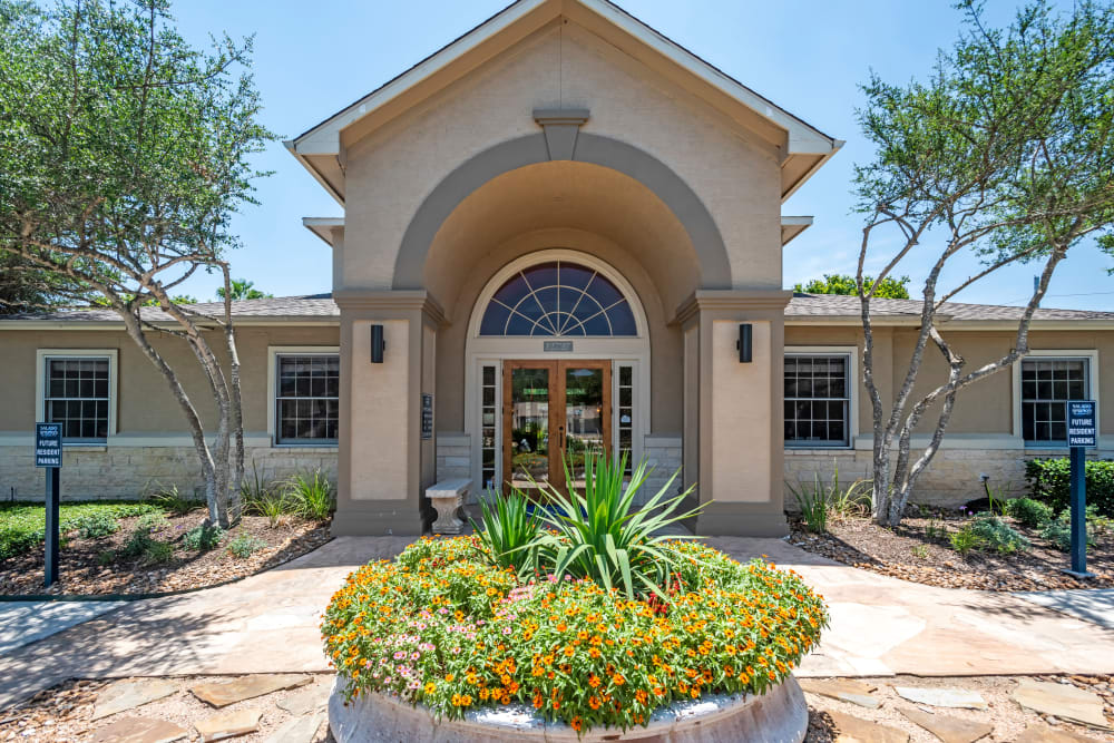 Clubhouse entrance at Salado Springs Apartments