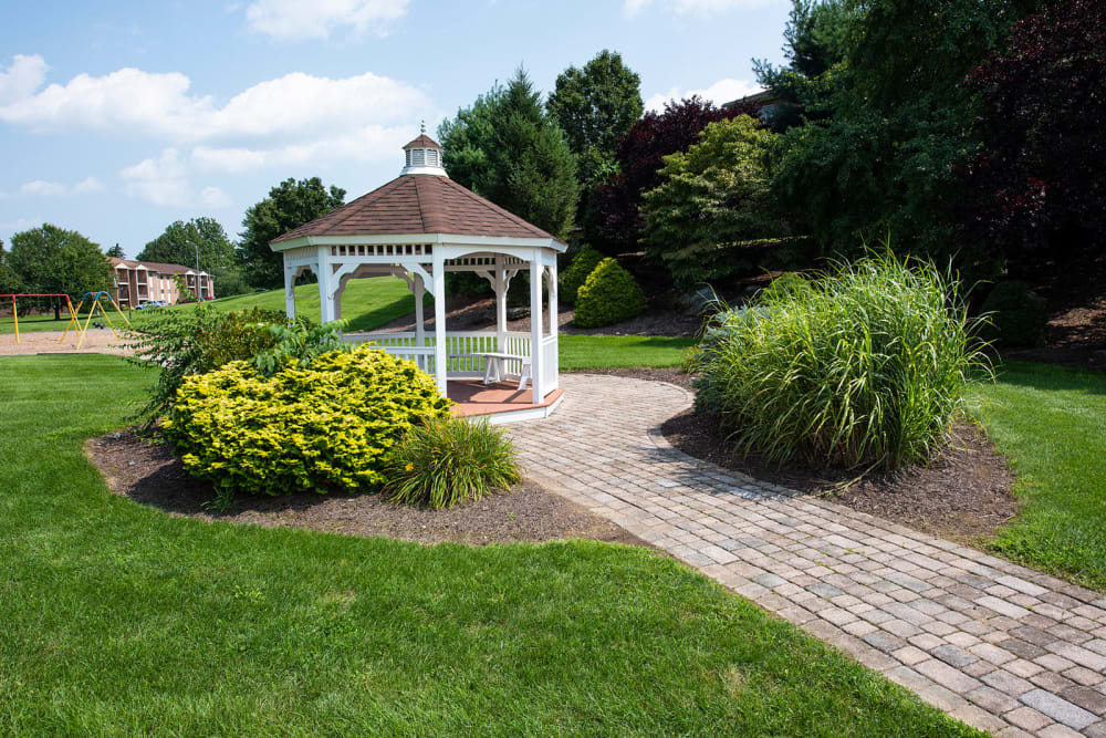 Apartments at Orchard Hills Apartments in Whitehall, PA offer a gazebo