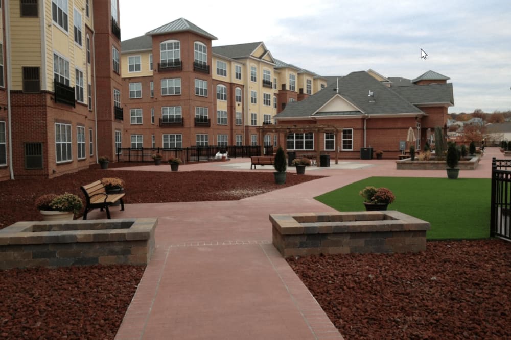 Nice walking paths at Westville Village Apartments in New Haven, Connecticut