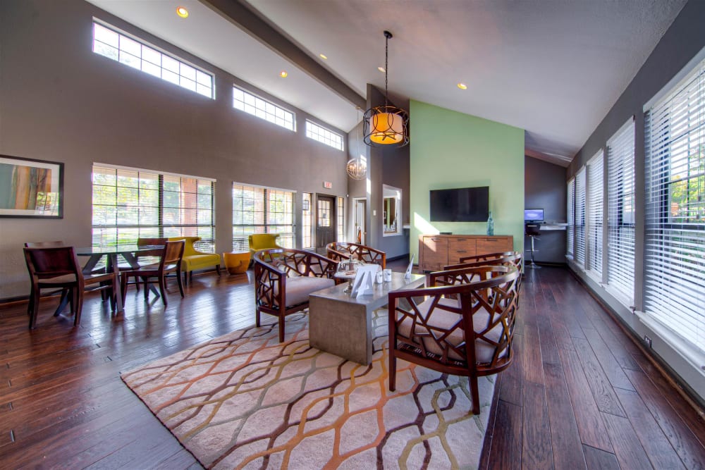 Luxury clubhouse at Hampton Point Apartment Homes in Silver Spring, Maryland