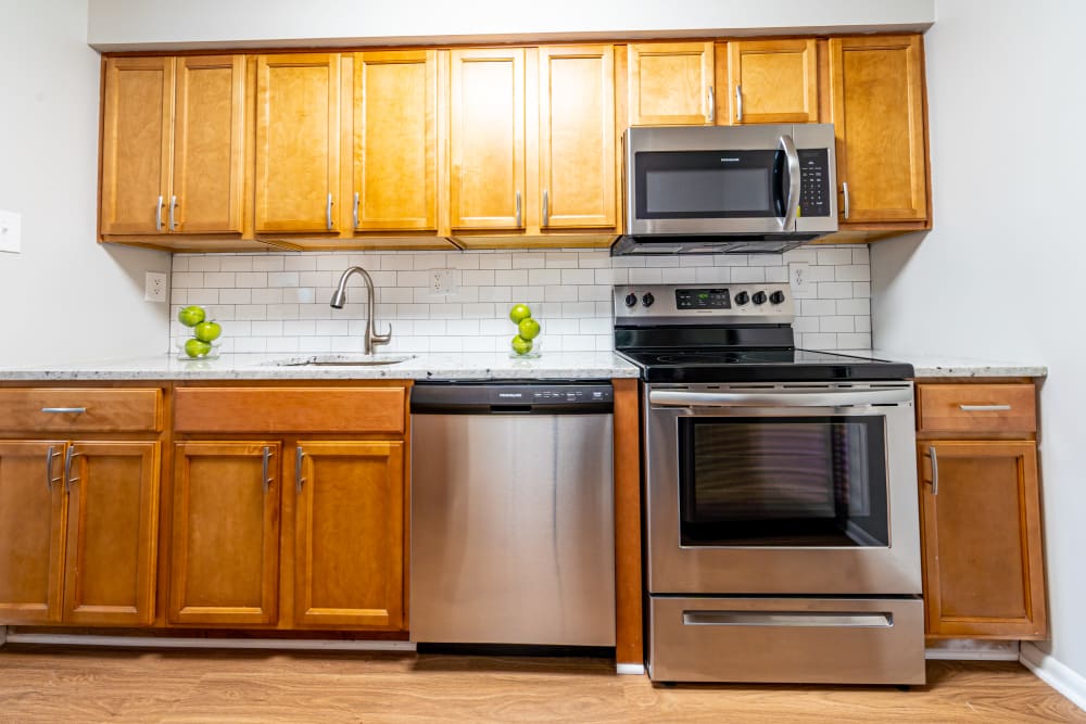 Smaller kitchen in Ramblewood Village Apartments Mount Laurel, New Jersey