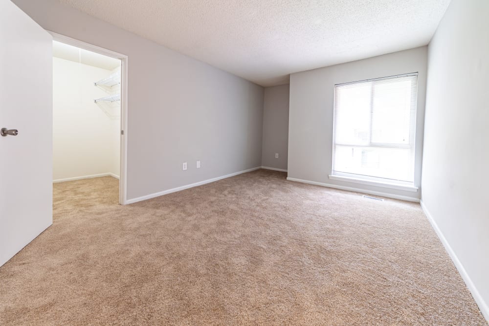Large and unfurnished bedroom in Ramblewood Village Apartments Mount Laurel, New Jersey