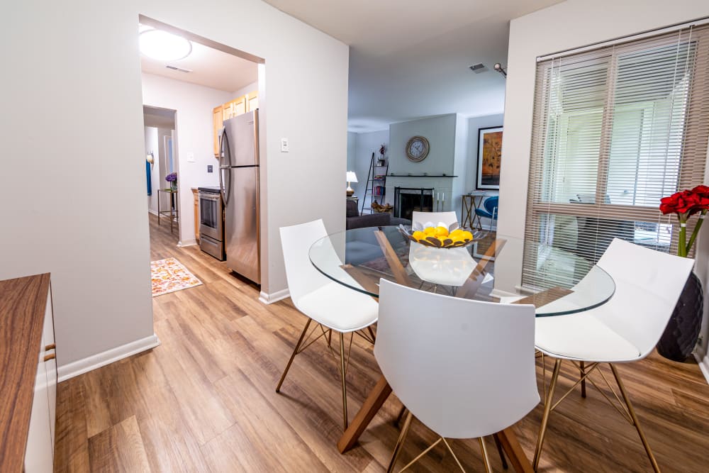 Dining room in Ramblewood Village Apartments Mount Laurel, New Jersey