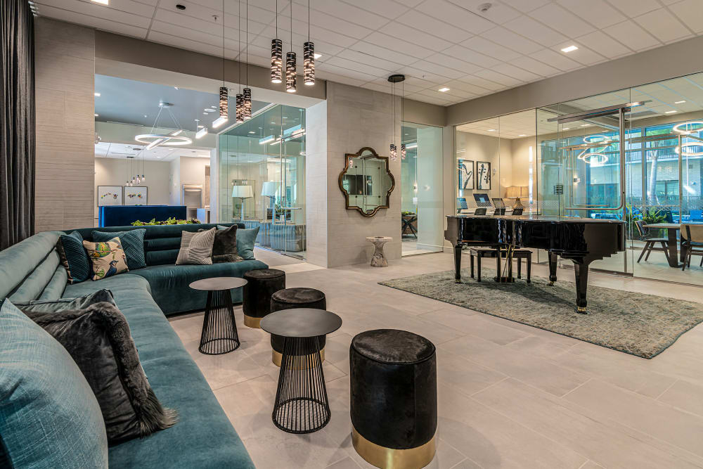 Clubhouse space at Canal1535 in New Orleans, Louisiana.