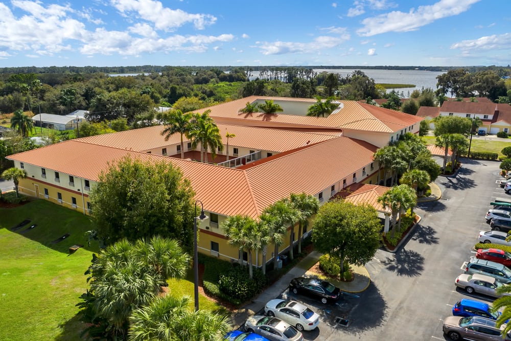 Skyview of the community at {location_name}} in Lake Placid, Florida