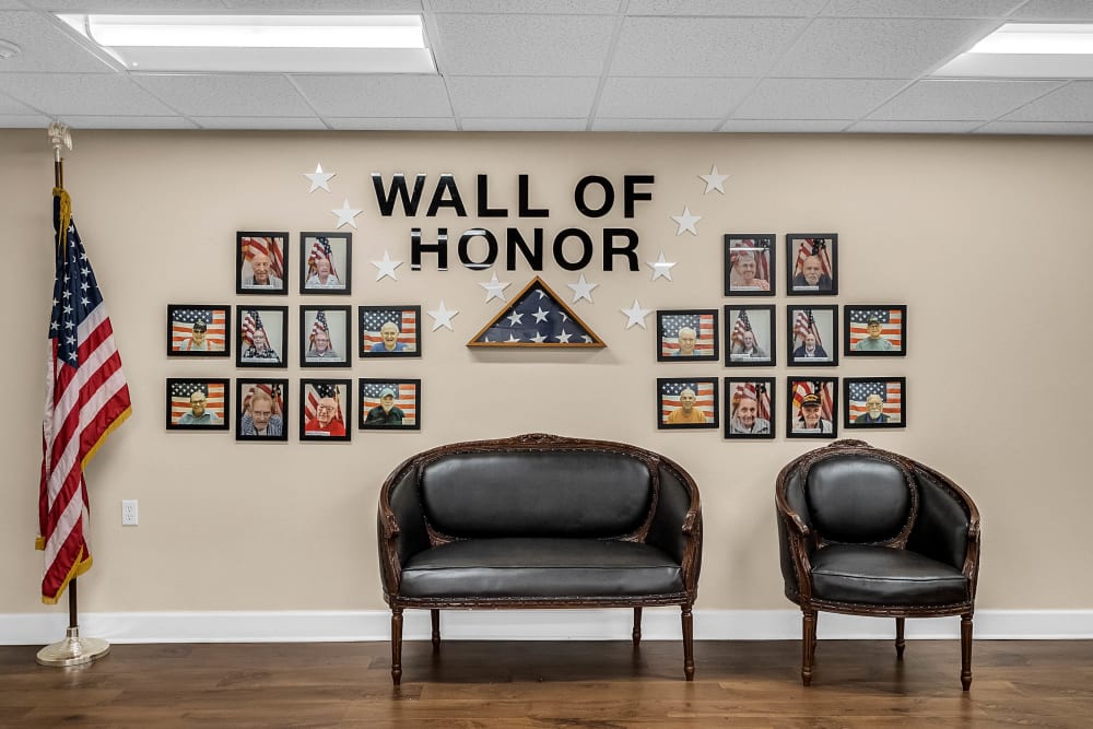 Wall of honor at {location_name}} in Brooksville, Florida