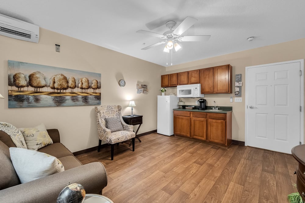 Model kitchen at {location_name}} in Brooksville, Florida